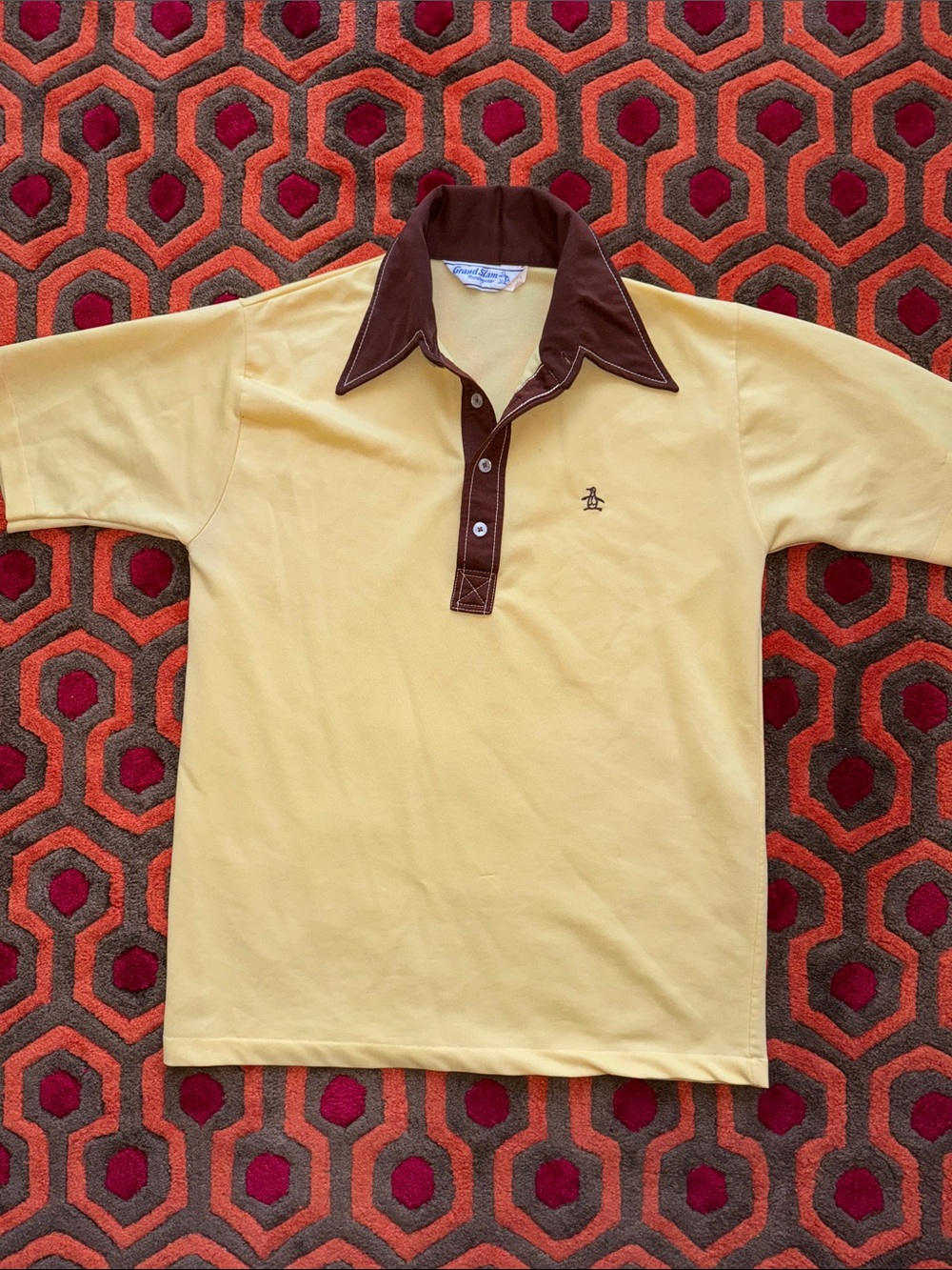 MAKE OFFER! Vintage Original Penguin Grand Slam Munsingwear Polo Shirt LG